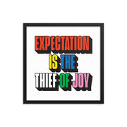 Expectation Framed poster