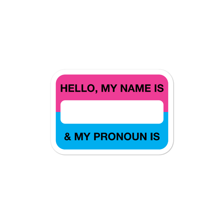 Hello, My Pronoun Is Stickers