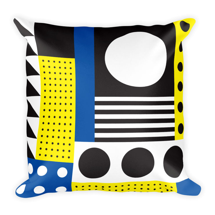 Dazzling Blue&Yellow Pillow