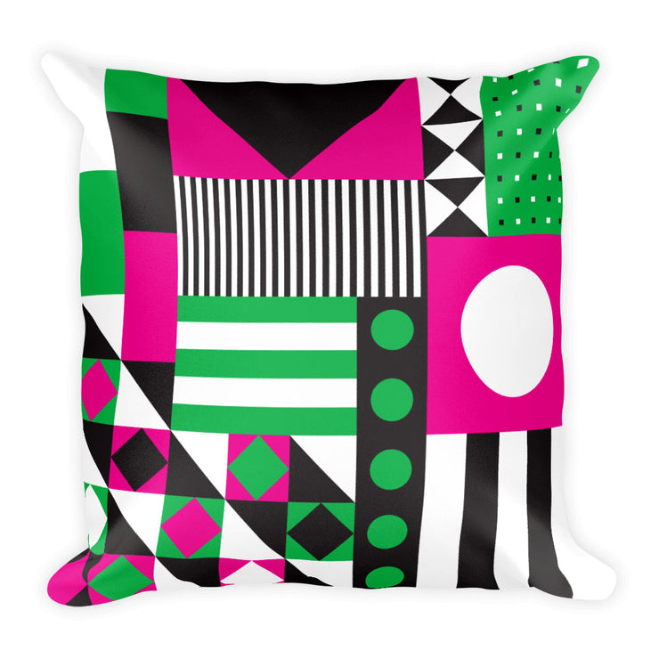 Dazzling Pink&Green Pillow